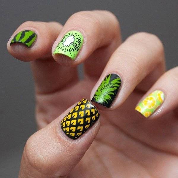 1457365196 tropical fruit nail for summer
