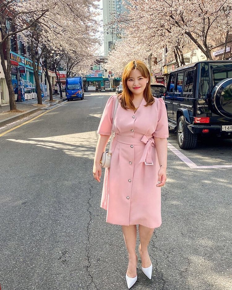 เดรสสาวพลัสไซส์ดูดี ใส่ไปทำงานสวยๆ