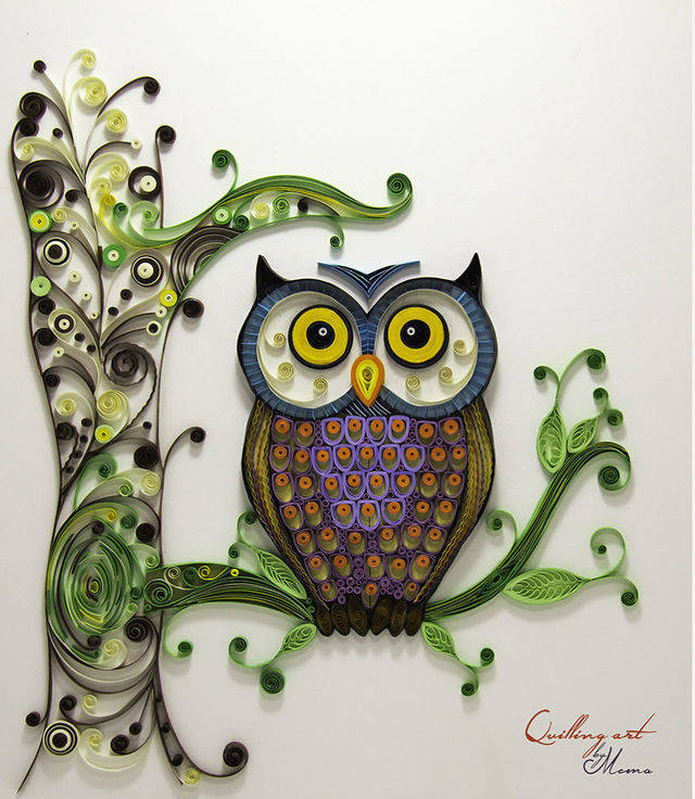 1458276113 a mother of two children could spare time to work on what she loves the most quilling art  880