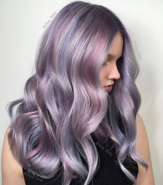 สีผมม่วงไลแลค