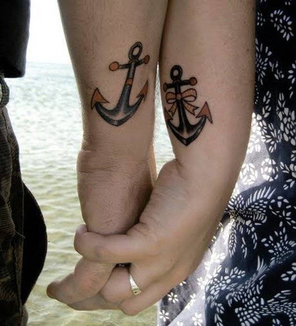 1458816622 36 anchor matching tattoos