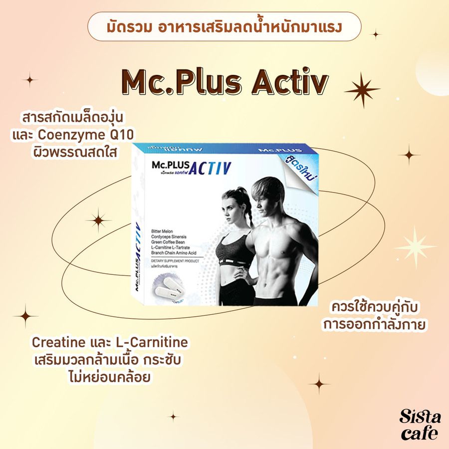 อาหารเสริมลดน้ำหนัก Mc.Plus Activ