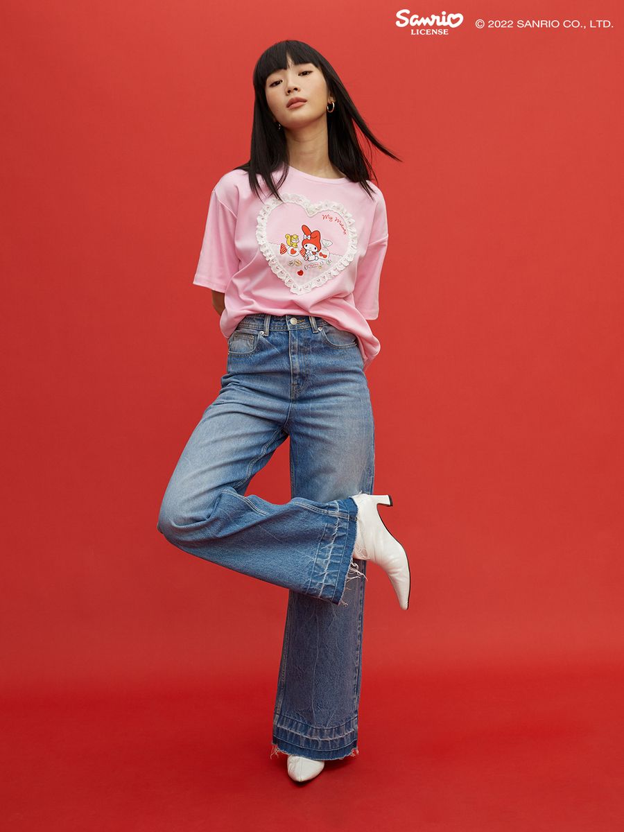 1673855840 pomelo x my melody heart oversized graphic tee pink thb 899.00 1