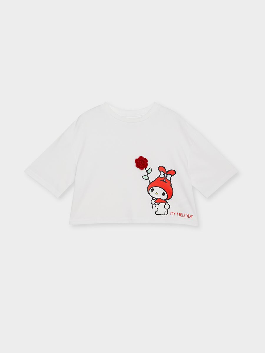 1673855912 pomelo x my melody crochet rose tee white thb 799.00 3