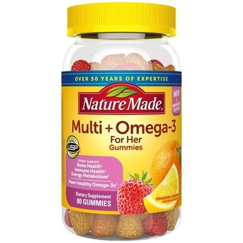 Nature Made Multivitamin + Omega-3 Gummies วิตามินกัมมี่ 