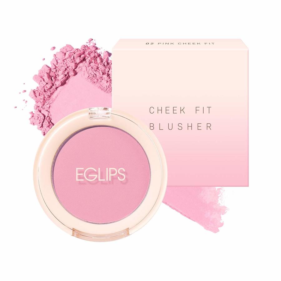 EGLIPS Cheek Fit Blusher #02 Pink Cheek Fit บลัชออนโทนสีชมพู