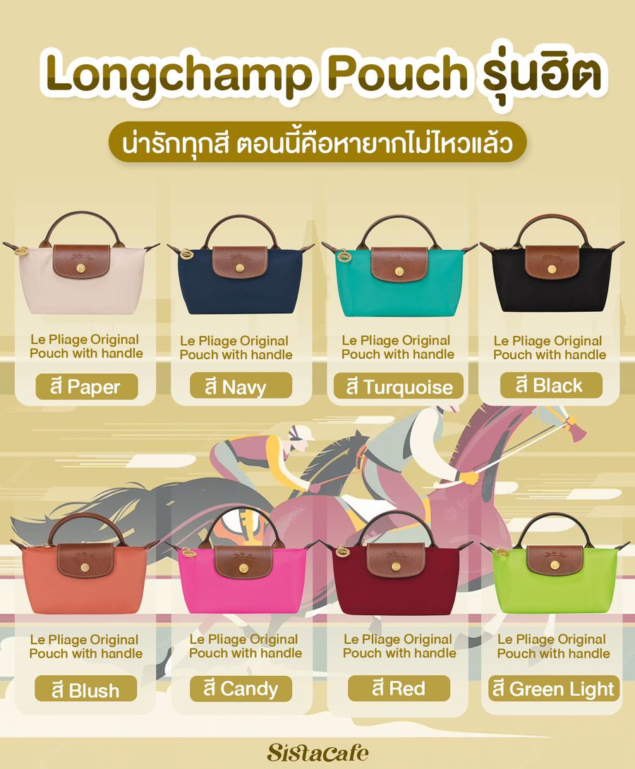1683516000 info longchamp le pliage original pouch with handle