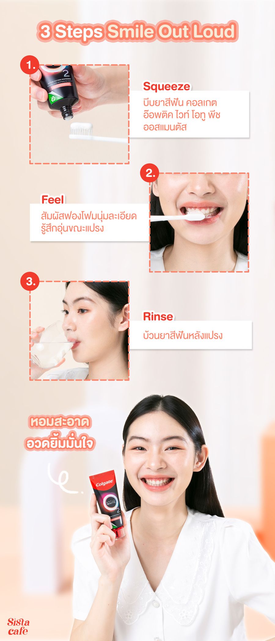 ขั้นตอนการแปรงฟัน