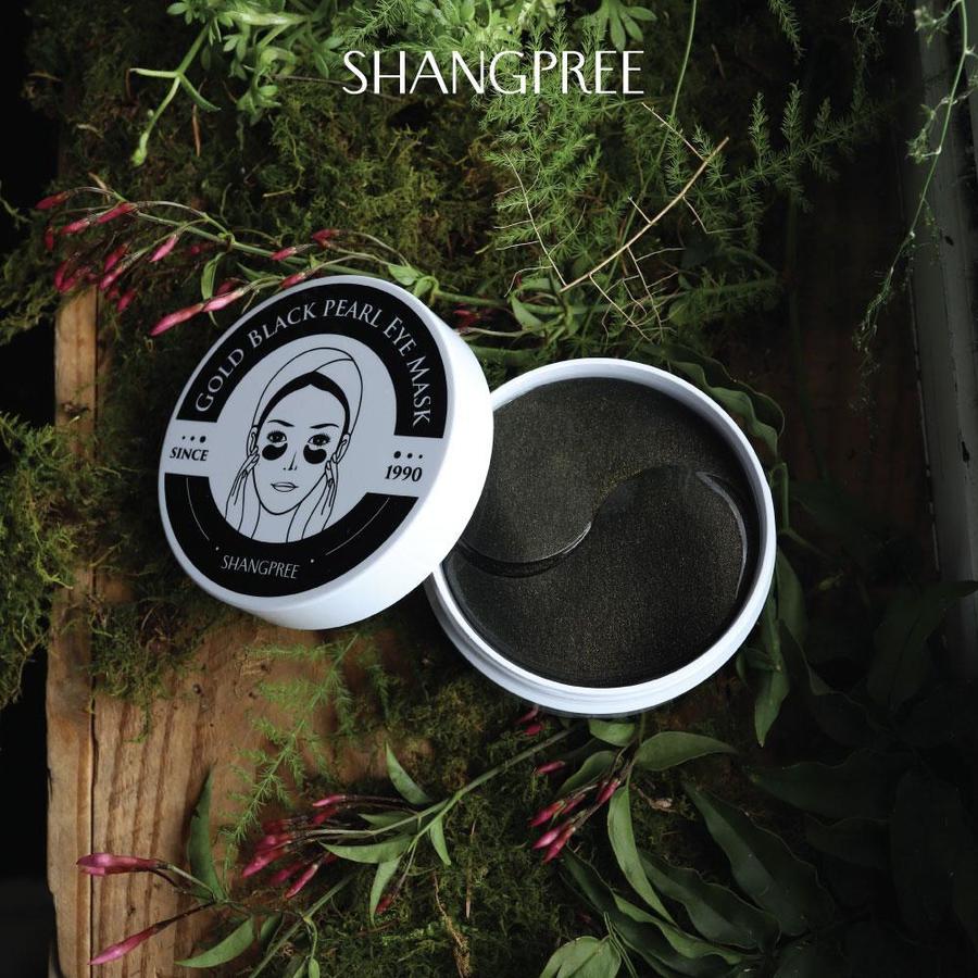 Shangpree Gold Black Pearl Eye Mask