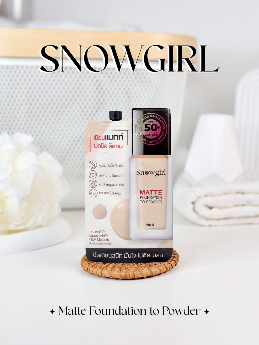 Snow Girl Matte Foundation to Powder