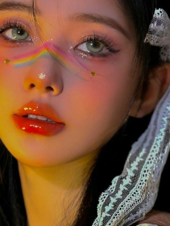 แต่งหน้าสีรุ้ง