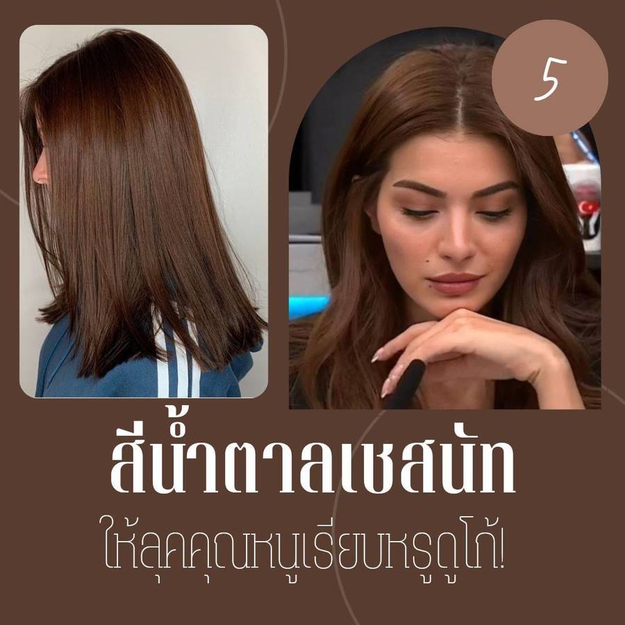 สีผมน้ำตาลเชสนัท