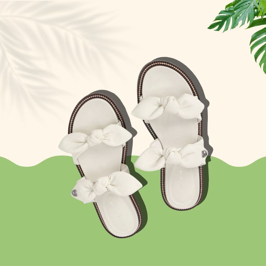 CHARLES & KEITH Lotso Double Knotted Slide Sandals