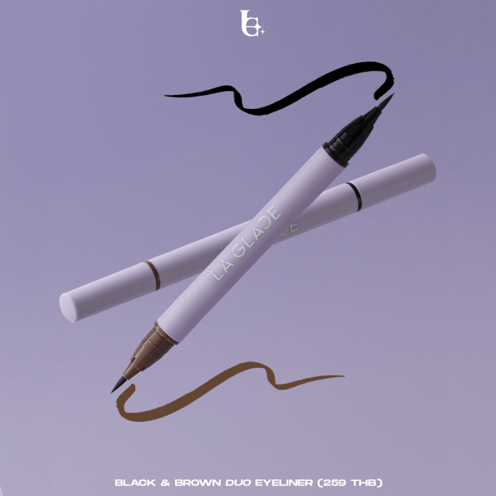 LA GLACE Ideal Black & Brown Duo Eyeliner