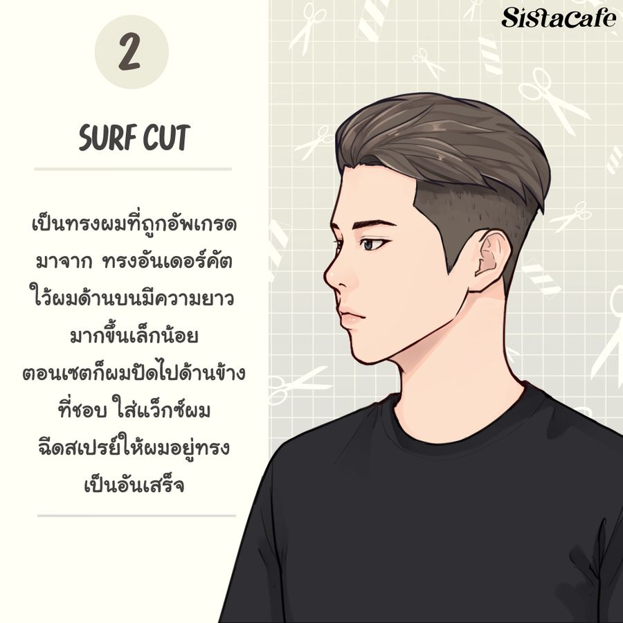 ทรงผม Surf cut