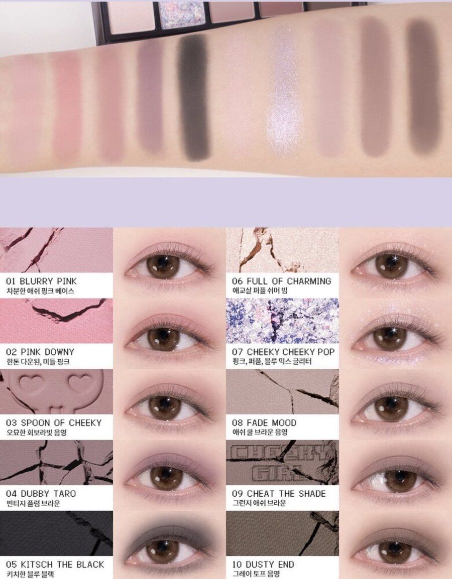 rom&nd x Sanrio Eyeshadow Palette สวอชสี