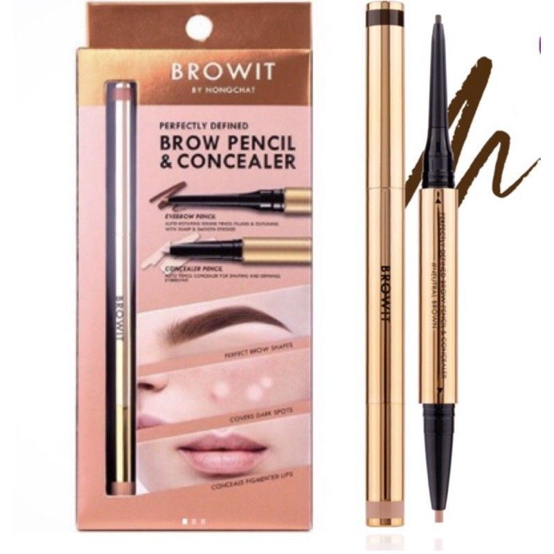 Browit 2 In 1 Perfectly Defined Brow Pencil & Concealer