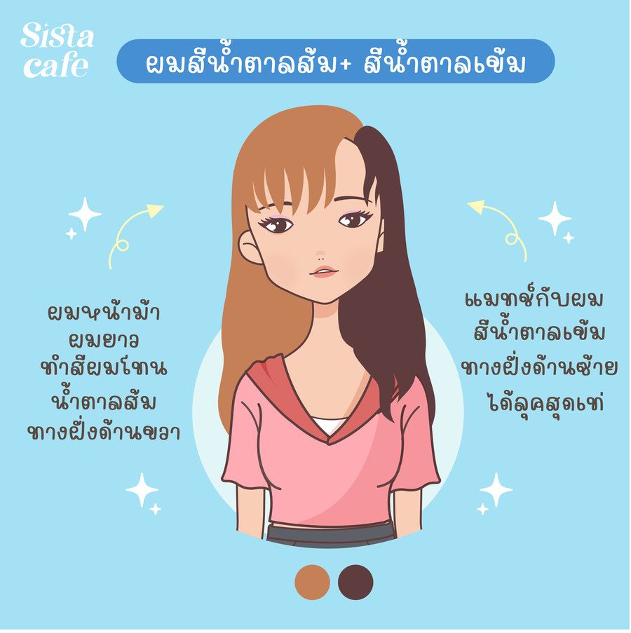 ทำสีผมครึ่งหัว