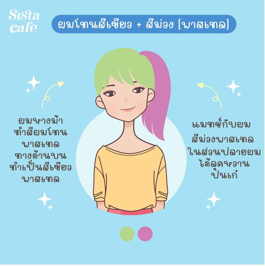 ทำสีผมครึ่งหัว