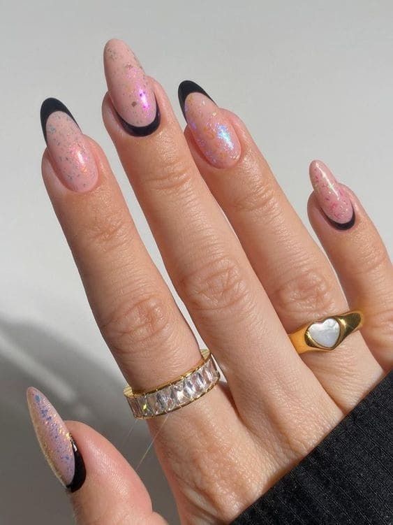 1693986662 black french tip nails. 12