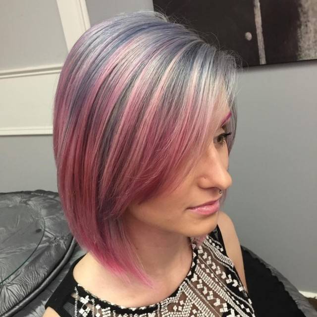 1460531870 dying grey hair pink