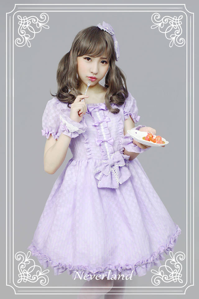 1460985003 soufflesong neverland sweet lolita fashion dress japanese op bowknot waffle one piece style 1