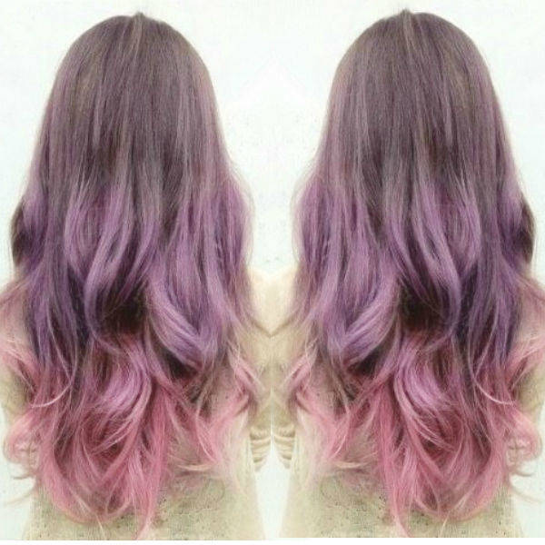 1461685606 sliver purple ombre hair with smocky pink amazing hair color