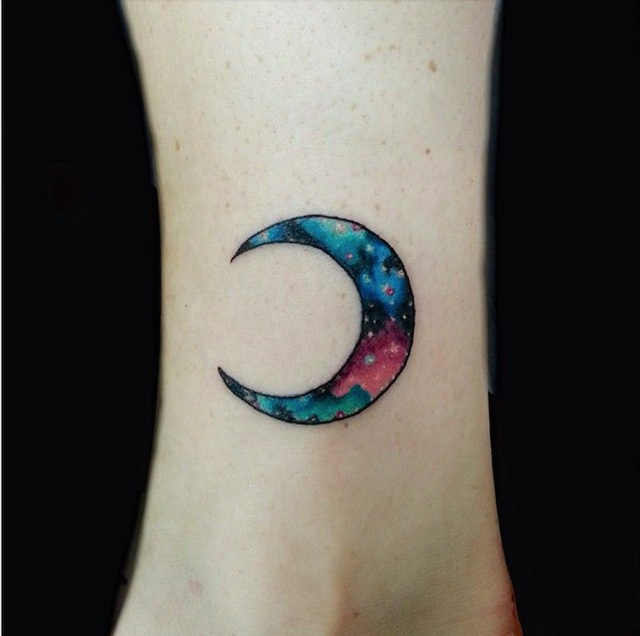 1462647675 crescent moon galaxy wrist tattoo