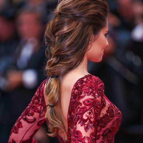 1435667648 french braid into low ponytail