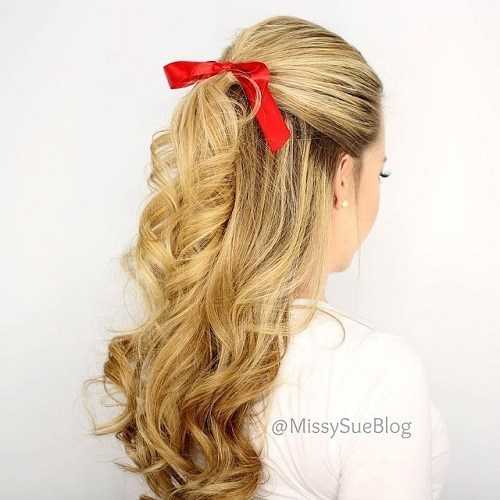1466870792 22 blonde curly half ponytail