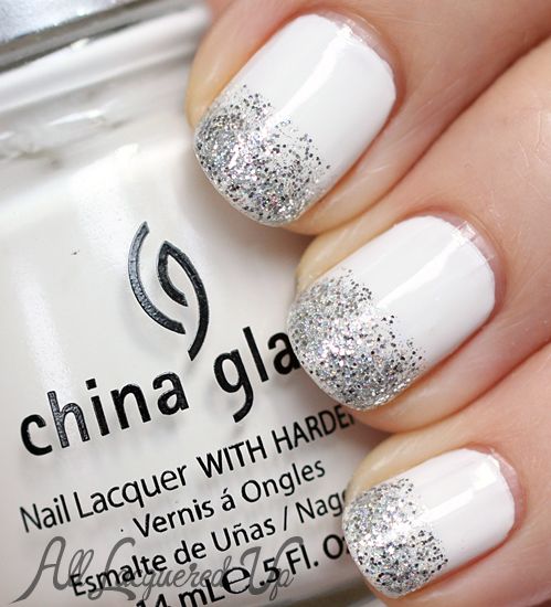 1467797769 white nails with sliver glitter