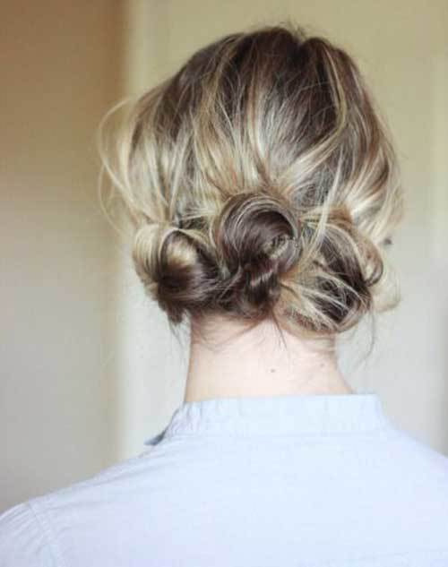 1468658819 cute low messy buns for short hair