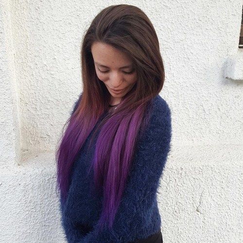 1468854554 13 long brown to purple ombre hair