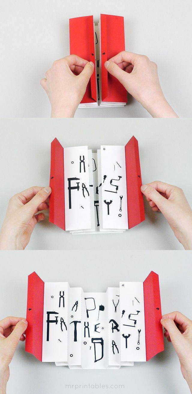 ไอเดีย diy การ์ดป๊อปอัพแบบเปิดประตู