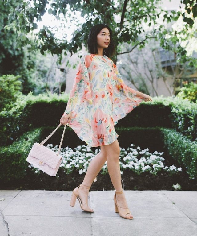 1469170380 2. breezy floral outfit with nude sandals