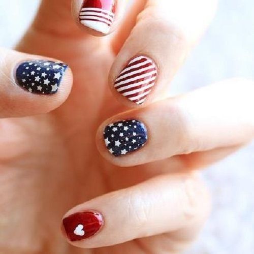 ลายเล็บสวยๆ 4th of July