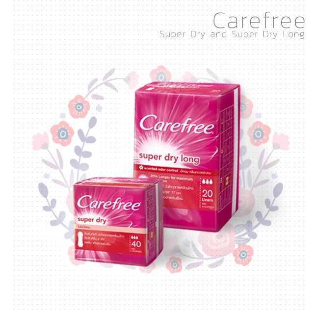 Carefree แผ่นอนามัย เสริมเสน่ห์
