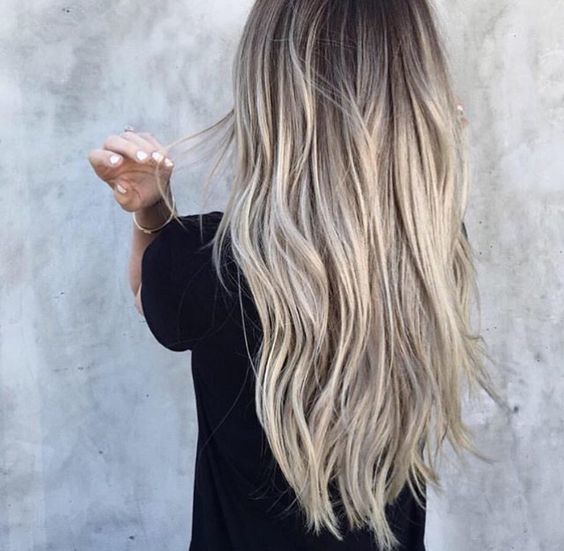 ash blonde balayage