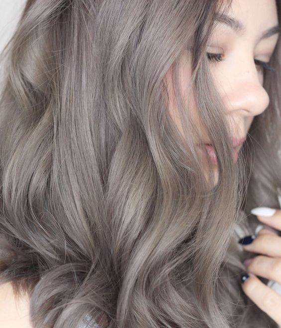 ash grey hair