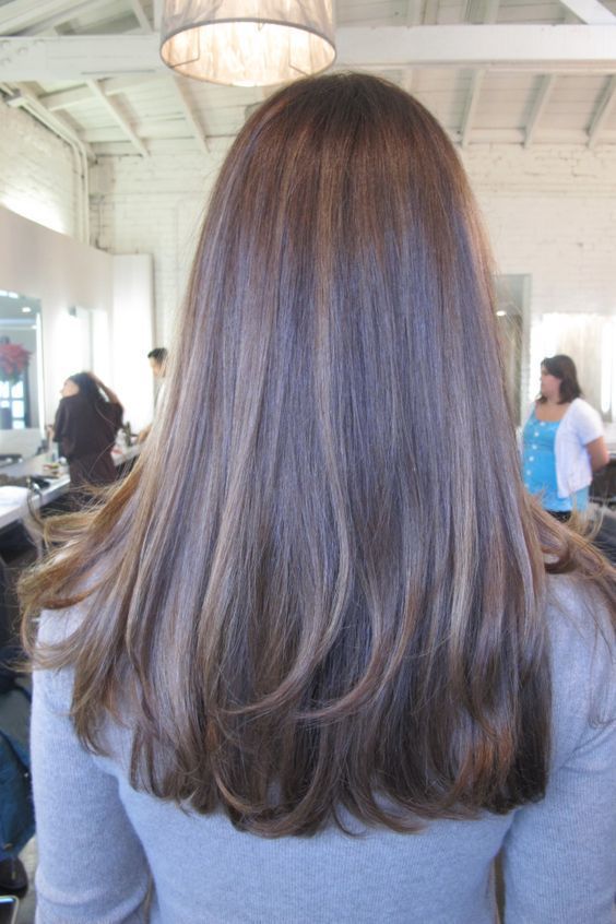ash tone- brunette highlights