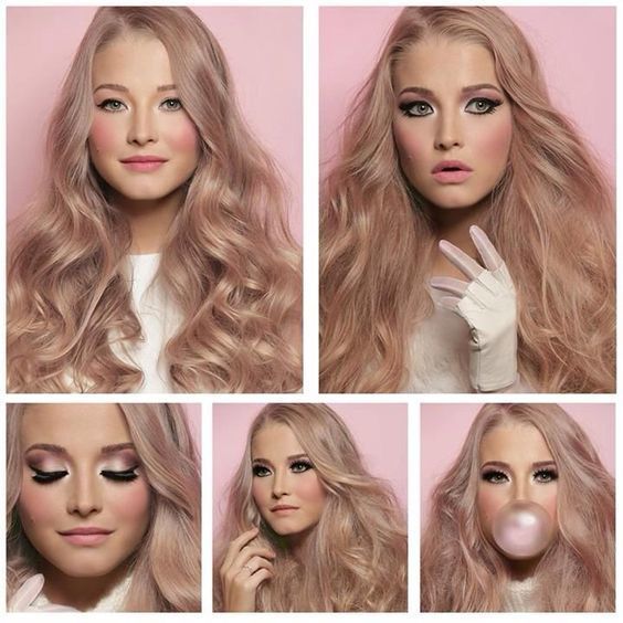 Ash rose gold blonde