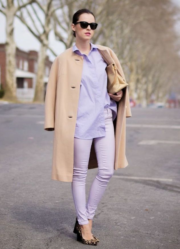 1470207534 3. neutral coat with lavender outfit