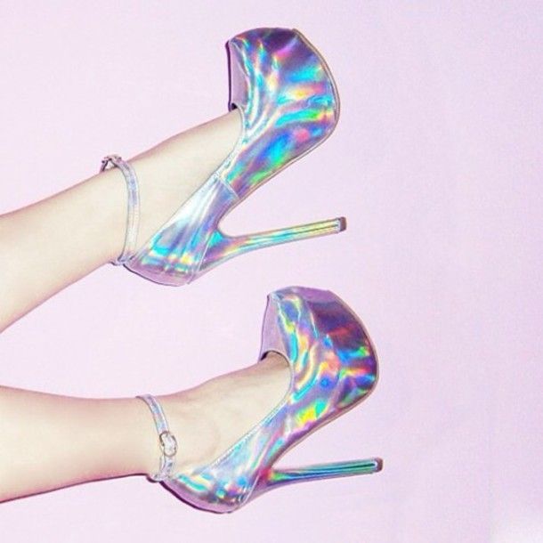 1470412356 holographic silver high heels shoes