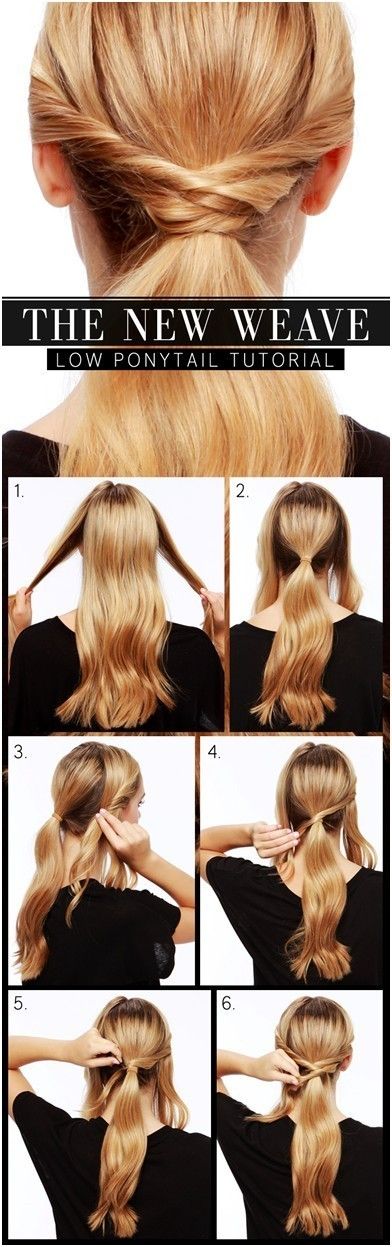 1470499673 cute everyday hairstyles low ponytail tutorial