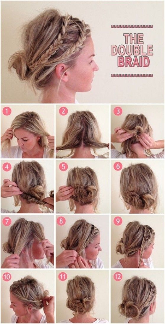 1470506247 cute everyday hairstyles tutorials double braids