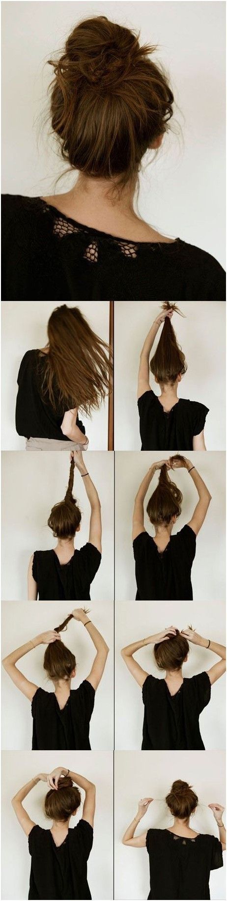 1470507461 everyday hairstyles tutorials casual messy bun hairstyle