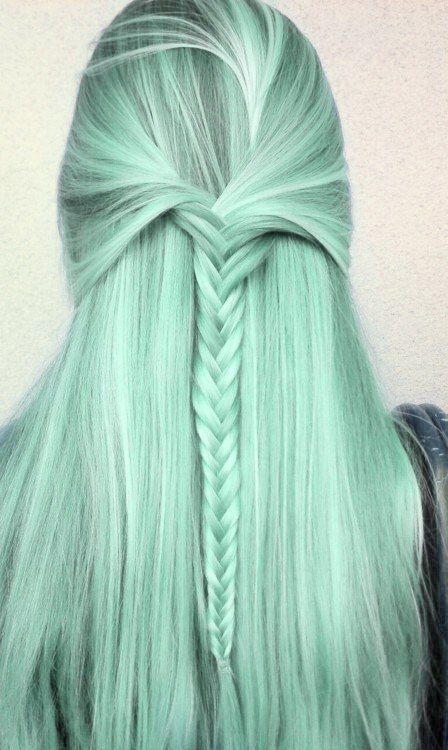 1471586880 green bleached hair with braids