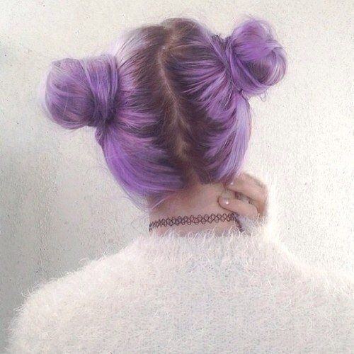 1471670506 two buns soft grunge hair purple hairstyle