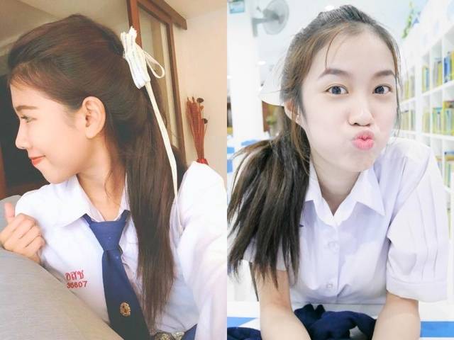 แบบทรงผมวัยเรียน ทรงผมหางม้า