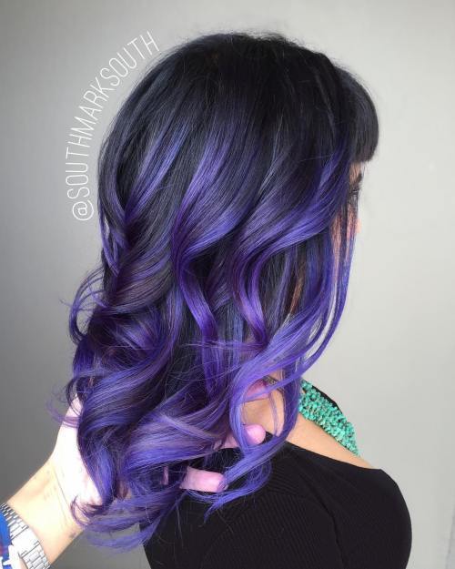 1473686949 8 pastel purple balayage for black hair